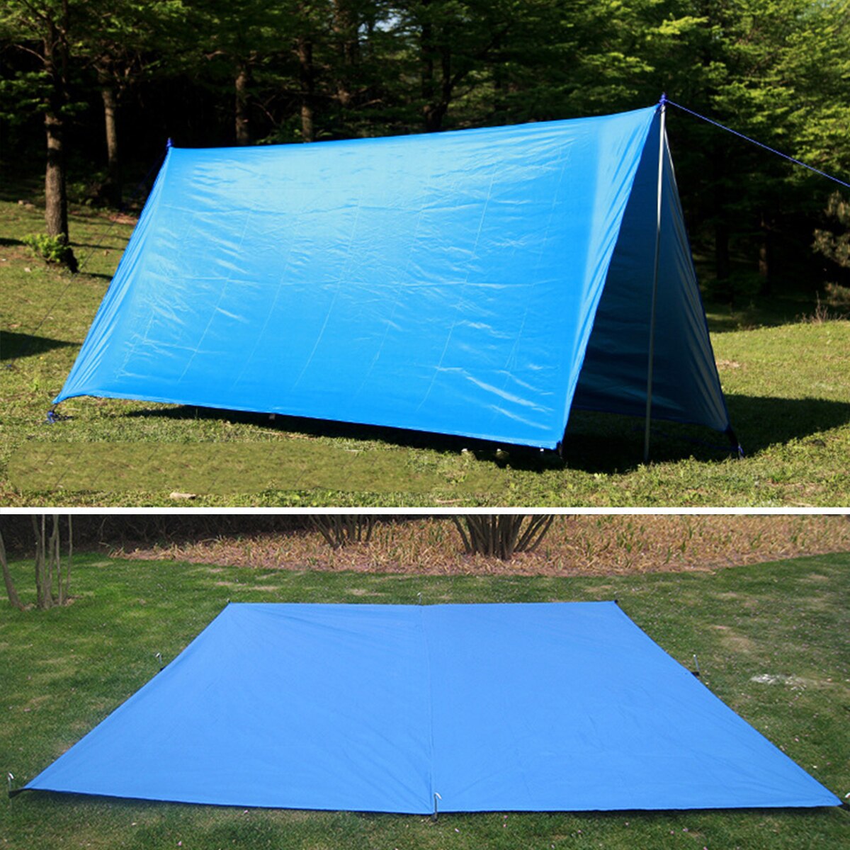 Cheap Goat Tents Outdoor Waterproof UV Resistant Camping Tarp Folding Tent Beach Shade Tarp Multifunctional Sunscreen Beach Pergola Shade Tent Tents 